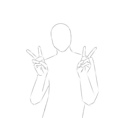 Anime pose!! | Peace sign drawing, Peace drawing, Hand drawing reference