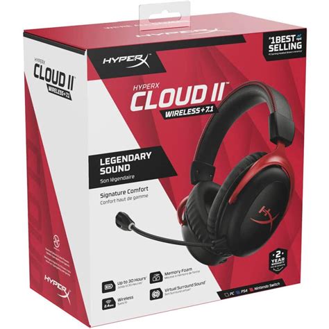 HyperX Cloud II Wireless Gaming Headset - 7.1 Surround Sound | HardwareMarket