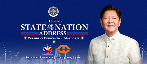 The 2023 State of the Nation Address - President Ferdinand "BongBong ...