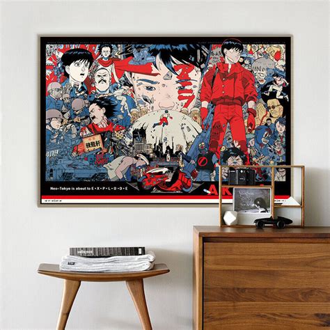 Akira Movie Anime Canvas Poster Akira Anime Wall Decor Movie Gift ...