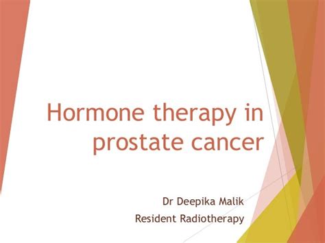 Hormone therapy in prostate cancer 1