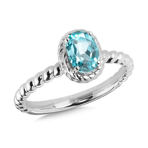 Sterling Silver Aquamarine Ring – The Gold Mine – Fine Jewelry And Gifts