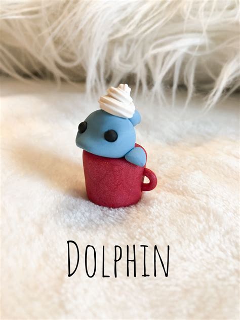 Polymer Clay Dolphin Frappuccino | Clay art for kids, Polymer clay ...