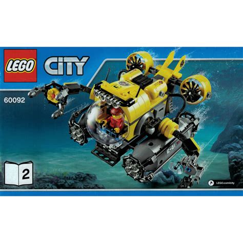 LEGO Deep Sea Submarine Set 60092 Instructions | Brick Owl - LEGO ...