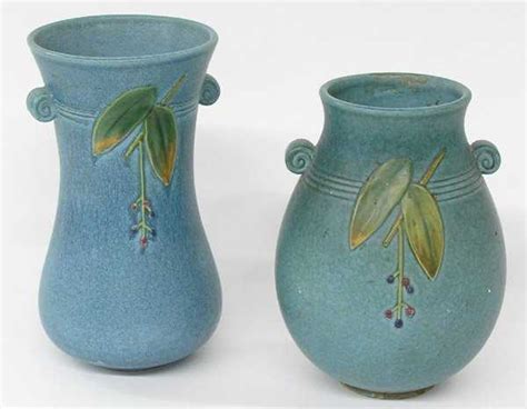 23: Weller Pottery vases Cornish