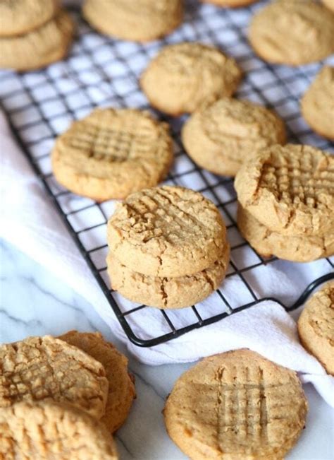 Honey Whole Wheat Peanut Butter Cookies - Cookies and Cups