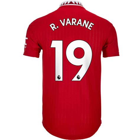 2022/23 adidas Raphael Varane Manchester United Home Authentic Jersey ...