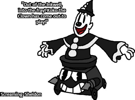 Out of the Inkwell Pops Koko the Clown by Hypno-Scream on Newgrounds