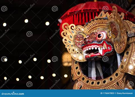 Traditional Bali Barong Mask Costume Stock Image - Image of asia, lion: 176647803