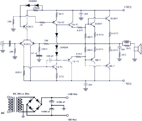 200W Power Amplifier : Schematic Diagram & PCB Design