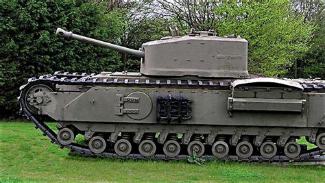 Surviving Churchill Mark VII Crocodile Flame Thrower Tank in Norfolk