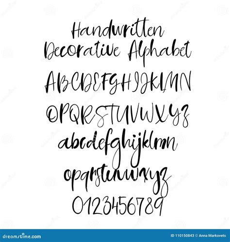 Modern Calligraphy Fonts Alphabet