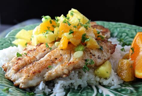 Yellowtail Snapper & Citrus Salsa | My Delicious Blog