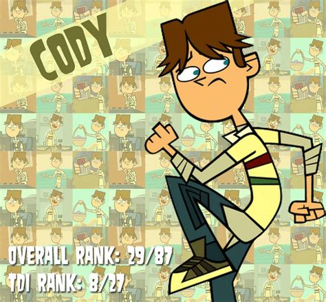 ::Total Drama Ranking #29: Cody:: by QuickDrawDynoPhooey | Total drama island, Drama, Cody