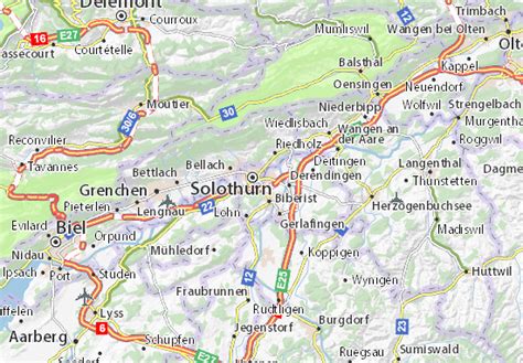 MICHELIN Solothurn map - ViaMichelin