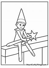 Elf On The Shelf Coloring Pages Free Printables sketch template