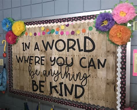 Be Kind bulletin board | School decorations, School bulletin boards, Classroom themes