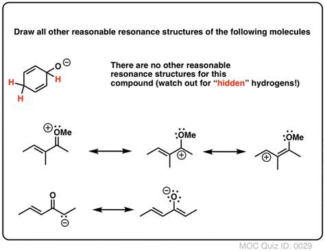 Resonance Structures Practice – Master Organic Chemistry