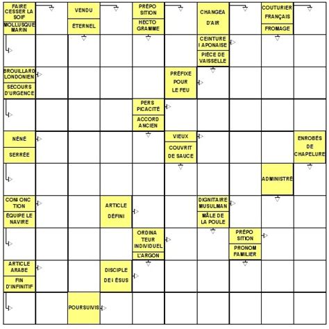 mots fleches force 1 imprimer - grille de mots fléchés