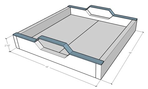 DIY Square Breakfast Tray - buildsomething.com | Tray, Breakfast tray, Kreg pocket hole jig