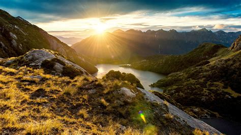 1600x900 Fiordland Mountain Sunrise 1600x900 Resolution HD 4k Wallpapers, Images, Backgrounds ...