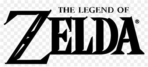 Zelda Logo Black And White - Legend Of Zelda, HD Png Download ...