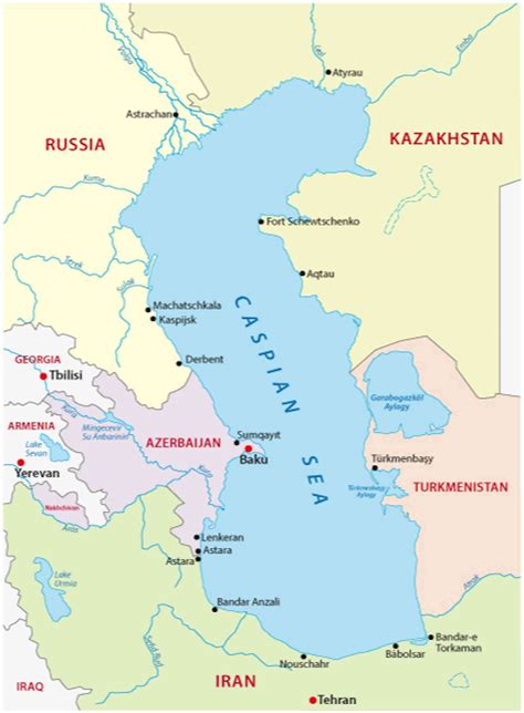 The Caspian Sea is set to fall by 9 meters or more this century ...