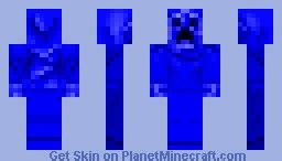 Blue Creeper Minecraft Skin