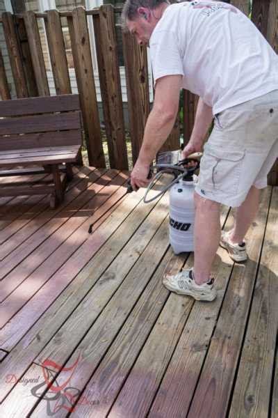 The Easiest Way to Stain a Deck! |- Designed Decor