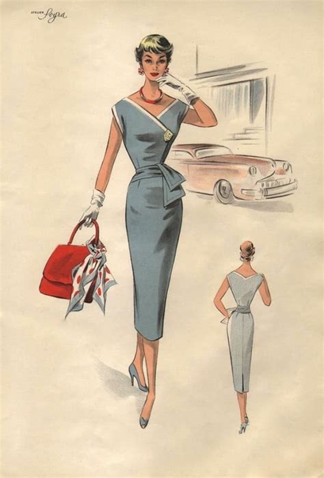 Pin by Irina Da on Women's fashion | Fashion illustration vintage ...