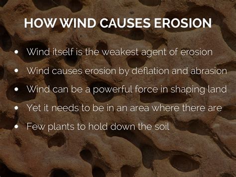 Types Of Wind Erosion