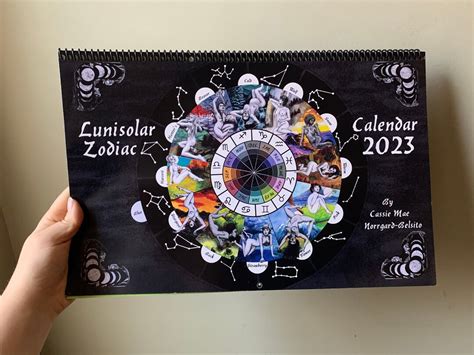 Lunisolar Zodiac Calendar 2023 - Etsy