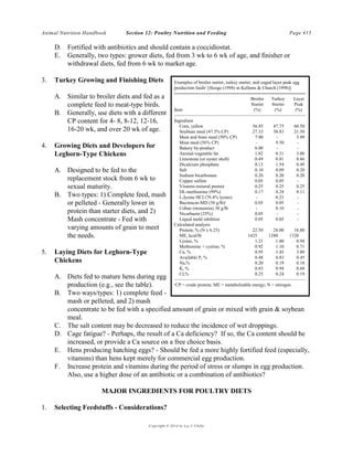 Poultry nutrition and feeding | PDF