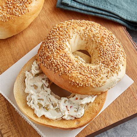 Original Bagel 4.5 oz. New York Style Sesame Seed Bagel - 75/Case