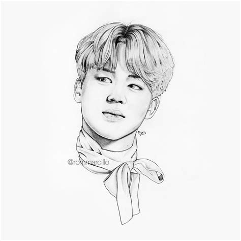 ArtStation - Park Ji-Min/Jimin/BTS - Pencil Drawing