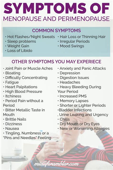 Pin on Symptoms of menopause