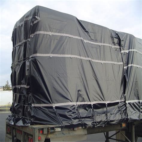 Supply 8Ft Drop 18oz Lumber Tarp Truck Flatbed Trailer Tarp with Flap Wholesale Factory - JINAN ...