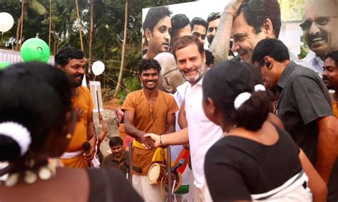 Wayanad: Congress leader Rahul Gandhi with his supporters