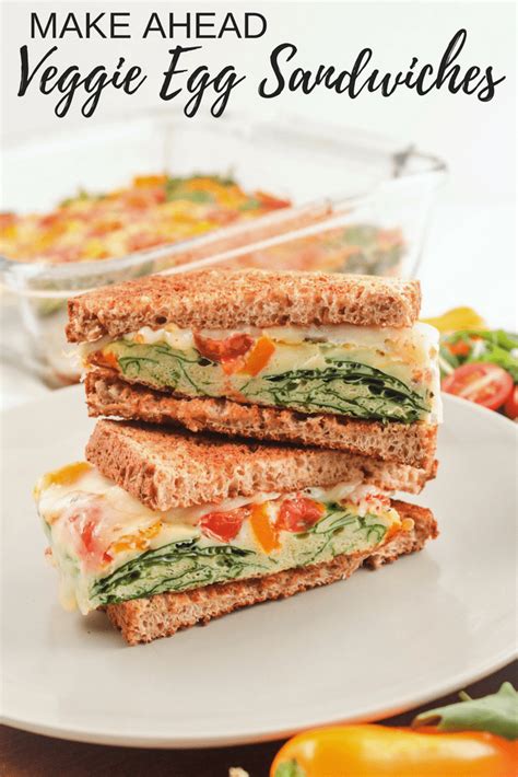 Make-Ahead Veggie Egg Sandwiches - fANNEtastic food