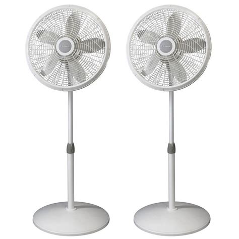 Lasko 18 Inch Elegance Performance Oscillating Standing Pedestal Fan (2 Pack) - Walmart.com ...