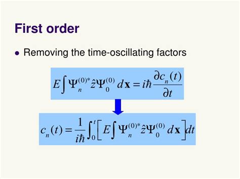 PPT - Lecture 15 Time-dependent perturbation theory PowerPoint ...