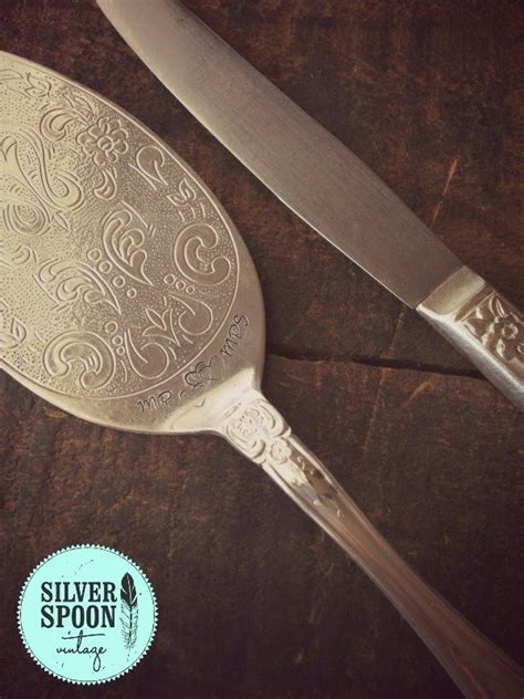 Vintage Cake Knife And Server Set