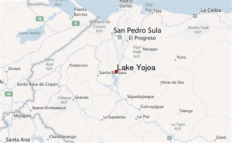 Honduras Lake Yojoa Map