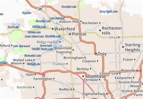 MICHELIN Bloomfield Township map - ViaMichelin