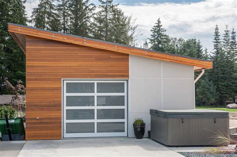 Flat Roof Garages Designs