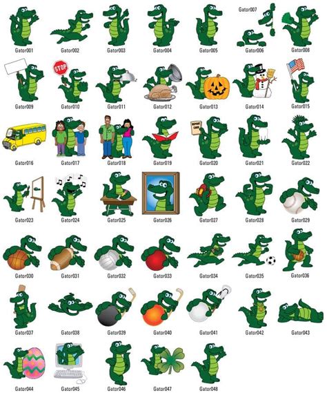 Gator Mascot Clip Art - Mascot Junction