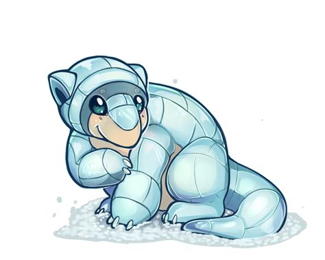 Pokemon - Alola Form Sandshrew! by oddsocket on DeviantArt