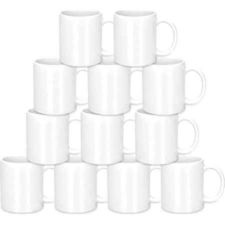 Amazon.com: MAIKESUB 11 Oz Sublimation Blank Ceramic Coffee Mugs Case Of 36 Pcs White Coffee ...