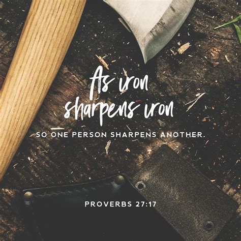 Proverbs 27:17 - Iron Sharpens Iron - 316 Quotes