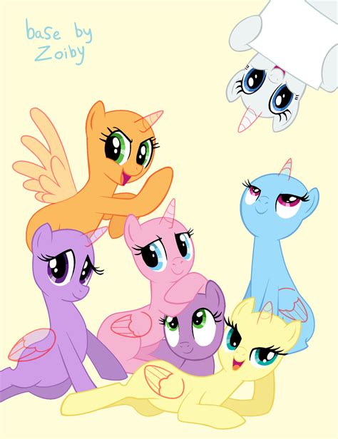 MLP Group base by Zoiby on DeviantArt